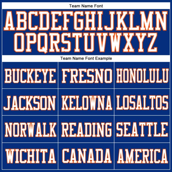 Custom Royal White-Orange Mesh Authentic Football Jersey