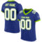 Royal0545 Custom Royal White-Neon Green Mesh Authentic Football Jersey