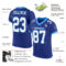 Royal0547-1 Custom Royal White-Powder Blue Mesh Authentic Football Jersey