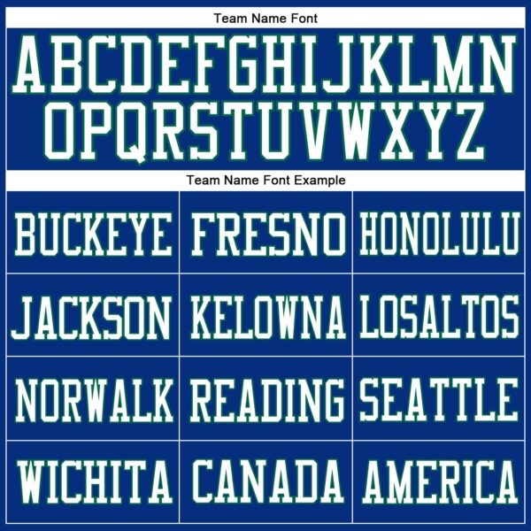 Custom Royal White-Kelly Green Mesh Authentic Football Jersey