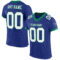 Royal0552 Custom Royal White-Kelly Green Mesh Authentic Football Jersey