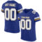 Royal0558 Custom Royal White-Old Gold Mesh Authentic Football Jersey