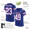 Custom Royal White-Pink Mesh Authentic Football Jersey