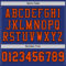 Royal0565-3 Custom Royal Orange-Black Mesh Authentic Football Jersey