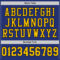 Royal0566-3 Custom Royal Yellow-Black Mesh Authentic Football Jersey