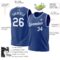 Custom Royal White Authentic Throwback Basketball Jersey
