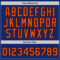 Custom Royal Orange-Black Authentic Throwback Basketball Jersey