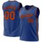 Custom Royal Orange-Black Authentic Throwback Basketball Jersey