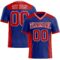 Royal0736 Custom Royal Red-White Authentic Football Jersey
