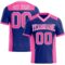 Royal0737 Custom Royal Pink-White Authentic Football Jersey