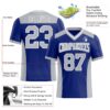 Custom Royal Gray-White Authentic Football Jersey