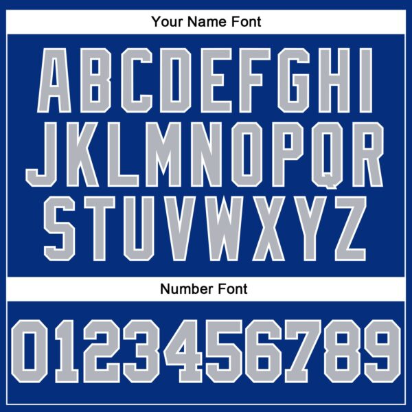 Custom Royal Gray-White Authentic Football Jersey