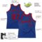Custom Royal Red Authentic Throwback Basketball Jersey