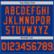 Custom Royal Orange Authentic Throwback Basketball Jersey
