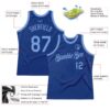 Custom Royal Light Blue Authentic Throwback Basketball Jersey