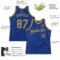 Custom Royal Old Gold Authentic Throwback Basketball Jersey