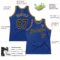 Custom Royal Black-Old Gold Authentic Throwback Basketball Jersey