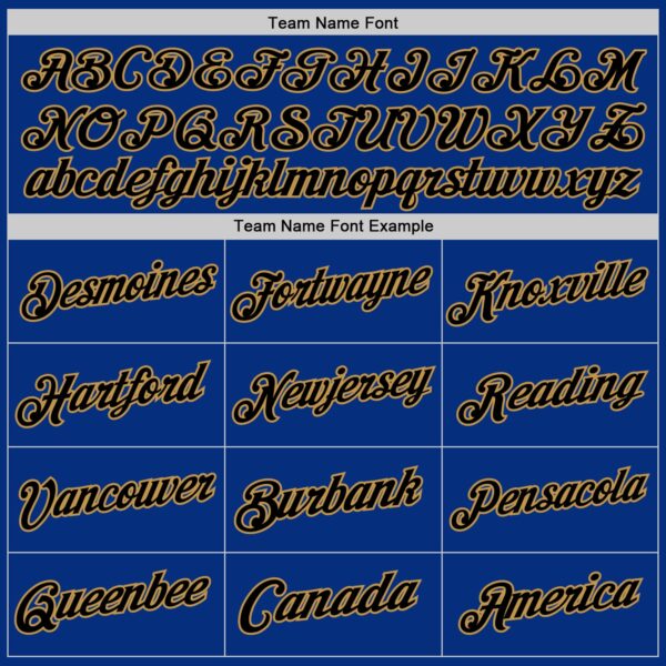 Custom Royal Black-Old Gold Authentic Throwback Basketball Jersey