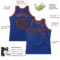 Custom Royal Black-Orange Authentic Throwback Basketball Jersey
