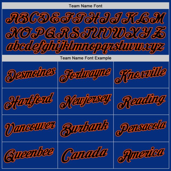 Custom Royal Black-Orange Authentic Throwback Basketball Jersey