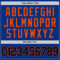 Custom Royal Black-Orange Authentic Throwback Basketball Jersey