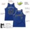 Custom Royal Black-Gray Authentic Throwback Basketball Jersey