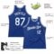 Custom Royal White Authentic Throwback Basketball Jersey