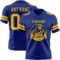 Royal0861-1 Custom Royal Yellow Authentic Football Jersey