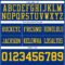 Royal0861-3 Custom Royal Yellow Authentic Football Jersey