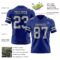 Royal0868-2 Custom Royal Gray-Black Authentic Football Jersey
