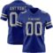 Royal0868 Custom Royal Gray-Black Authentic Football Jersey