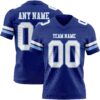 Custom Royal White-Light Blue Authentic Football Jersey