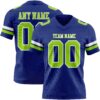 Custom Royal Neon Green-White Authentic Football Jersey