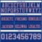 Royal0871-3 Custom Royal Light Blue-Red Authentic Football Jersey