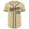 Custom Sand Black Authentic Baseball Jersey