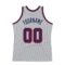 Custom Gray Navy-Red Authentic Throwback Basketball Jersey