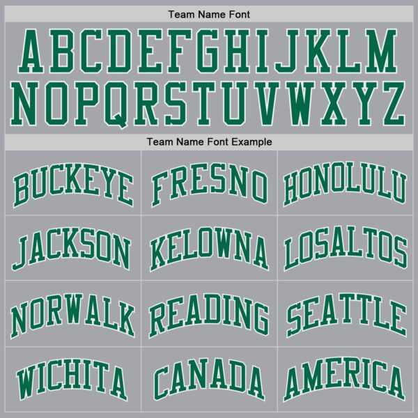 Custom Gray Kelly Green-White Authentic Throwback Basketball Jersey