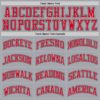 Custom Gray Red-Black Authentic Throwback Basketball Jersey