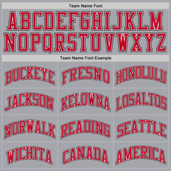 Custom Gray Red-Black Authentic Throwback Basketball Jersey