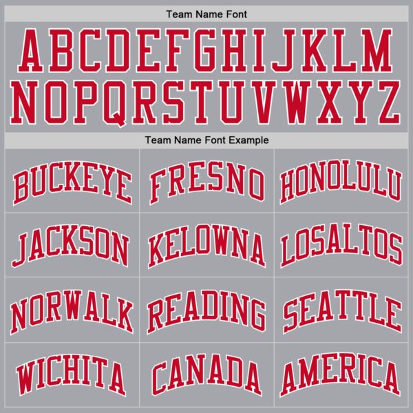 Custom Gray Red-White Authentic Throwback Basketball Jersey