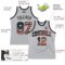 Custom Gray Vintage USA Flag-Black Authentic Throwback Basketball Jersey