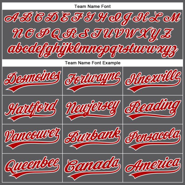 Custom Steel Gray Red-White Authentic Baseball Jersey