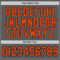 Custom Steel Gray Orange-Black Authentic Baseball Jersey