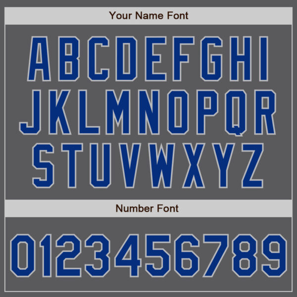 Custom Steel Gray Royal-Gray Authentic Baseball Jersey