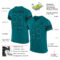 Teal0045-1 Custom Teal Teal-Black Mesh Authentic Football Jersey