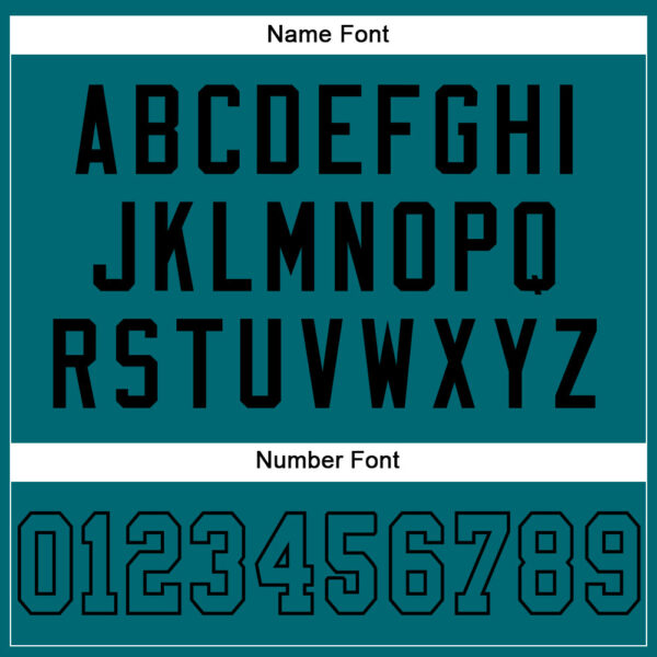 Teal0045-3 Custom Teal Teal-Black Mesh Authentic Football Jersey