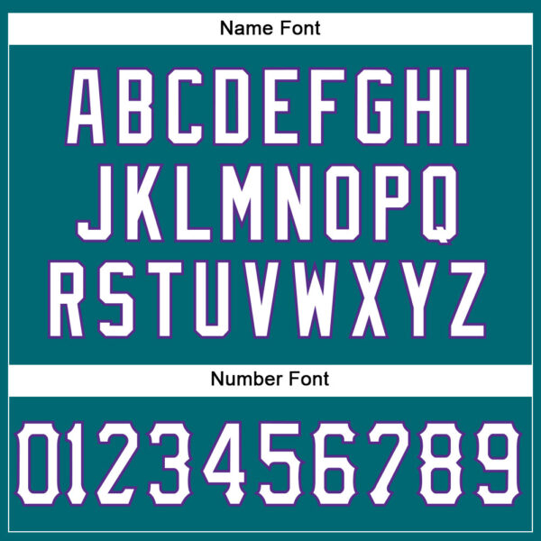 Teal0049-3 Custom Teal White-Purple Mesh Authentic Football Jersey