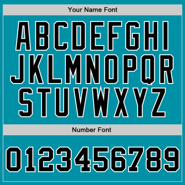 Custom Teal Black-White Authentic Throwback Basketball Jersey