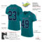 Teal0079-1_0c7cc76e-7d65-40a9-a79e-9fecad246d43 Custom Teal Navy-Gray Mesh Authentic Football Jersey