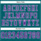 Teal0093-3 Custom Teal Purple-White Mesh Authentic Football Jersey